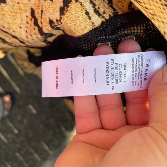 NWT FRAME PYTHON TRENCH COAT - Picture 7 of 9